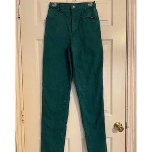 Vintage (80s-90s) Green Denim Mom Jeans